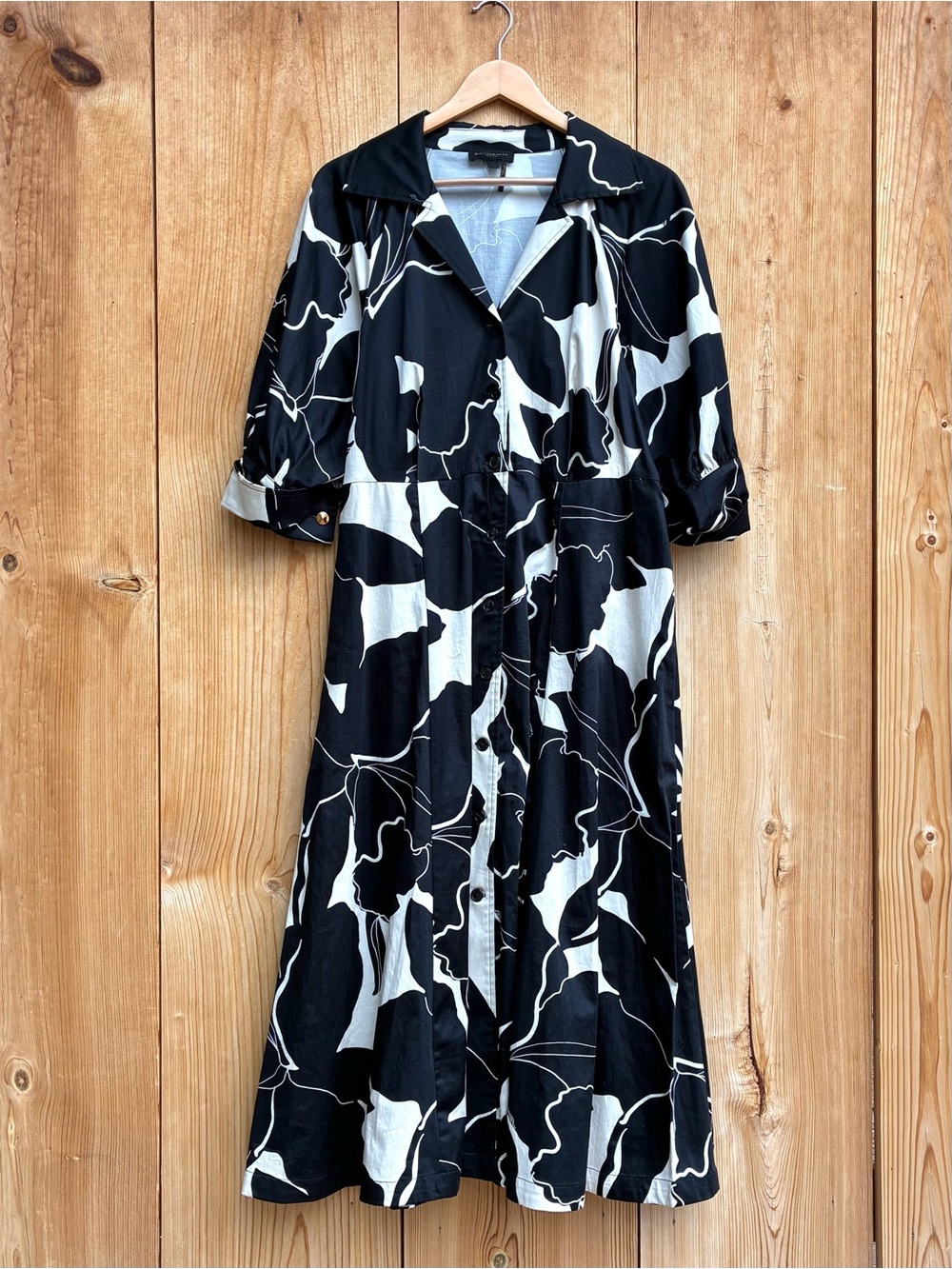Donna Karan Shirt Dress (No Belt) Sz 12 - Picture 3 of 7